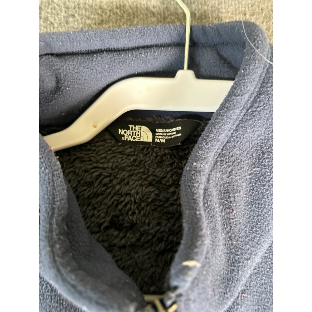 The North Face Men's Full Zip Fleece‎ Jacket Blue •medium - Picture 3 of 8